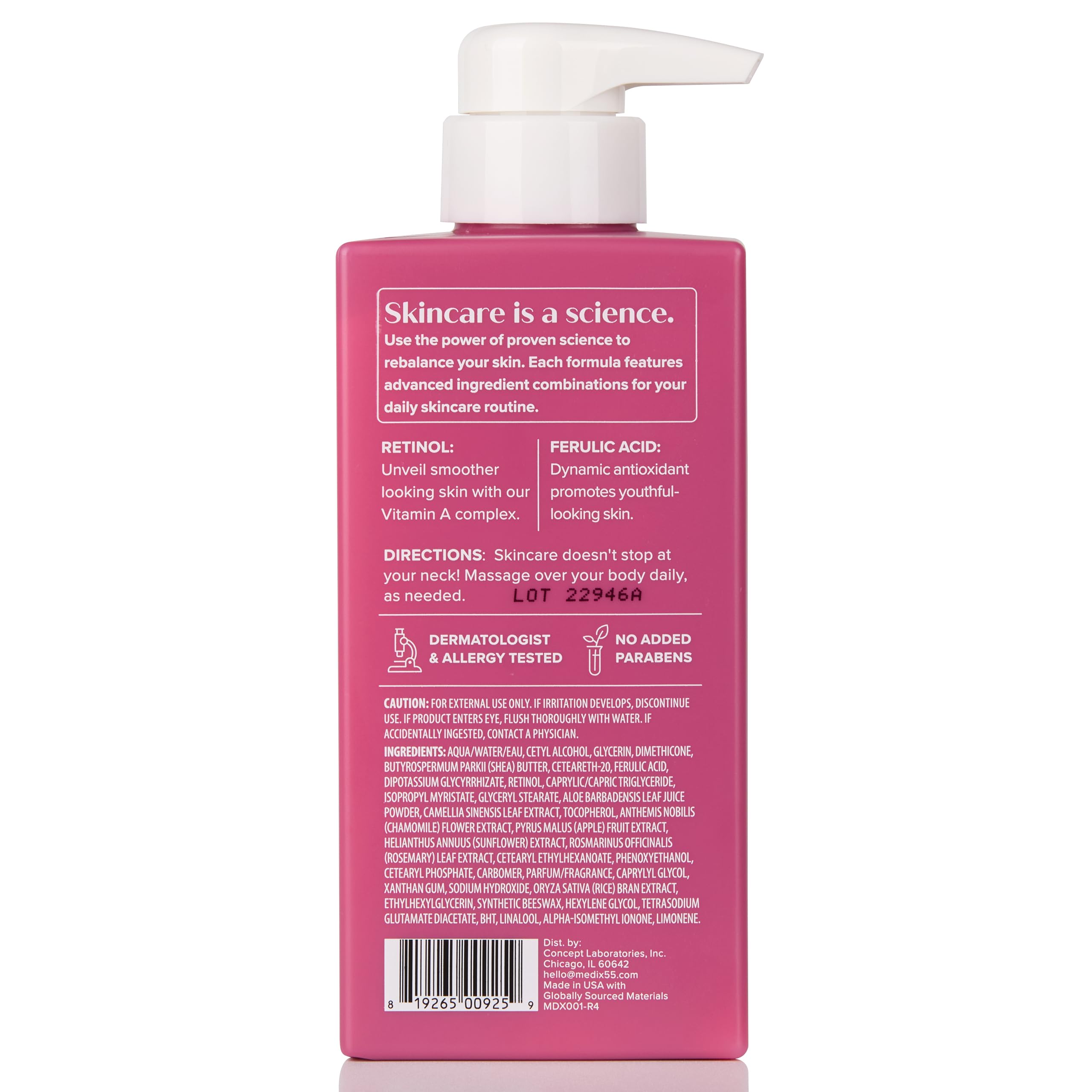 Medix 5.5 Après-douche, application rapide et parfum léger.