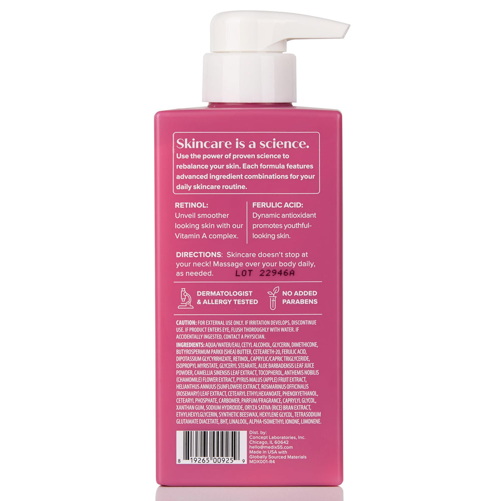 Medix 5.5 Après-douche, application rapide et parfum léger.