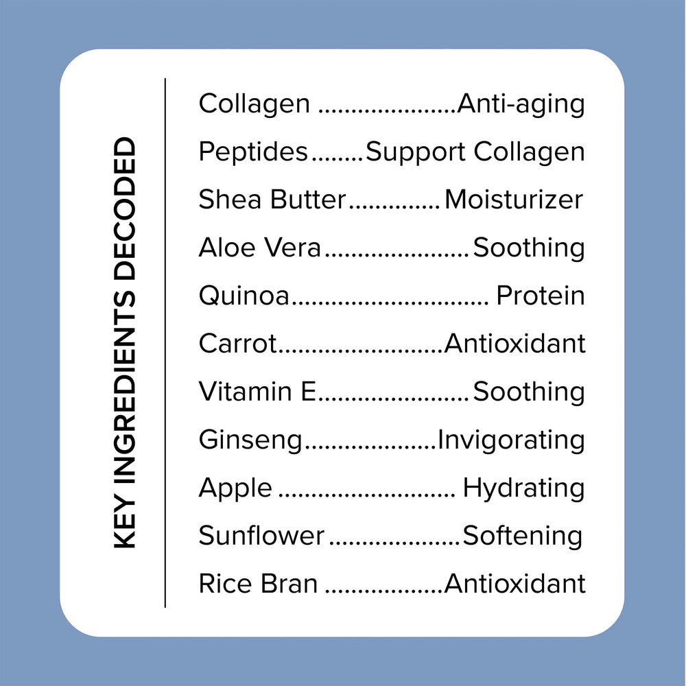Application quotidienne visage et corps, peau plus lisse après usage.