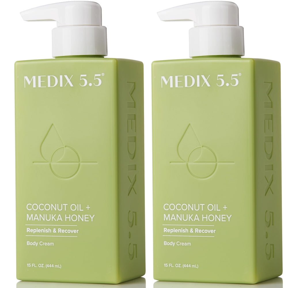 Medix 5.5 Crème visage coco Manuka pour hydratation douce et nourrissante.