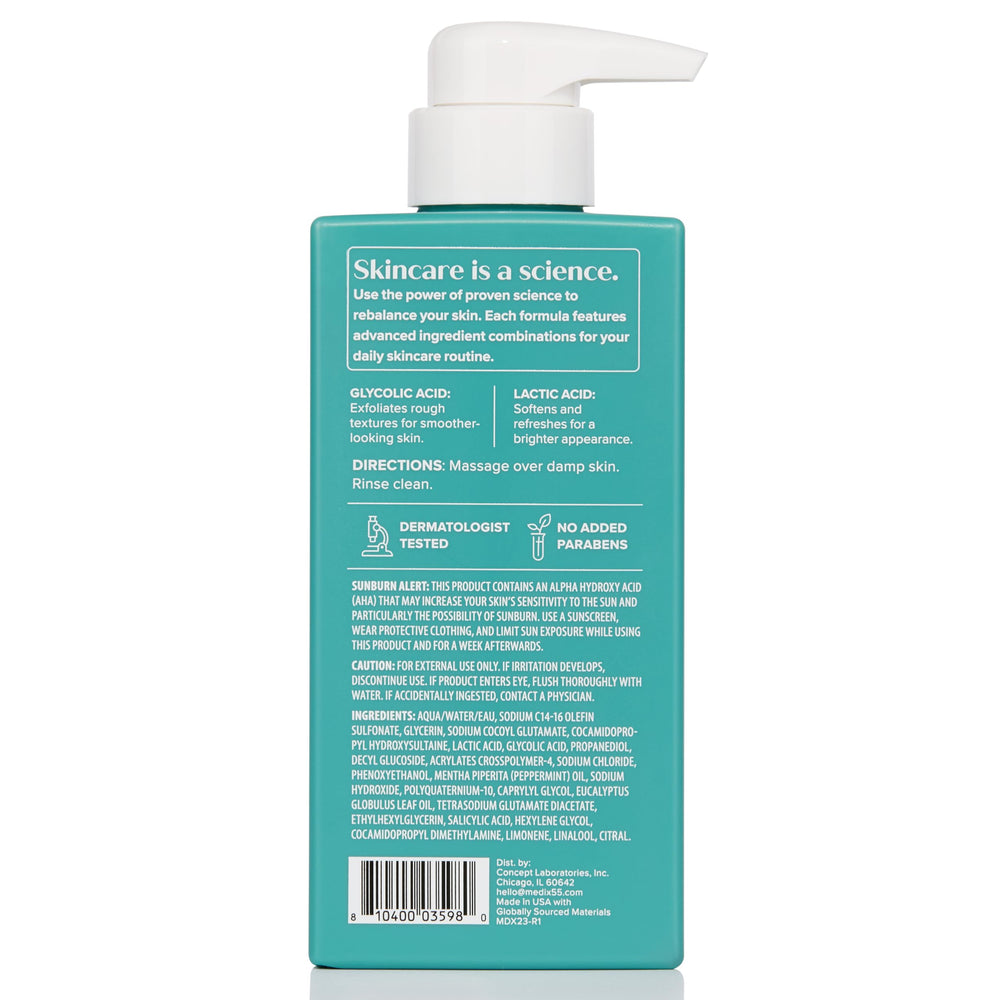 Medix 5.5 Ensemble soin deux pièces, pratique pour routine exfoliante et hydratante