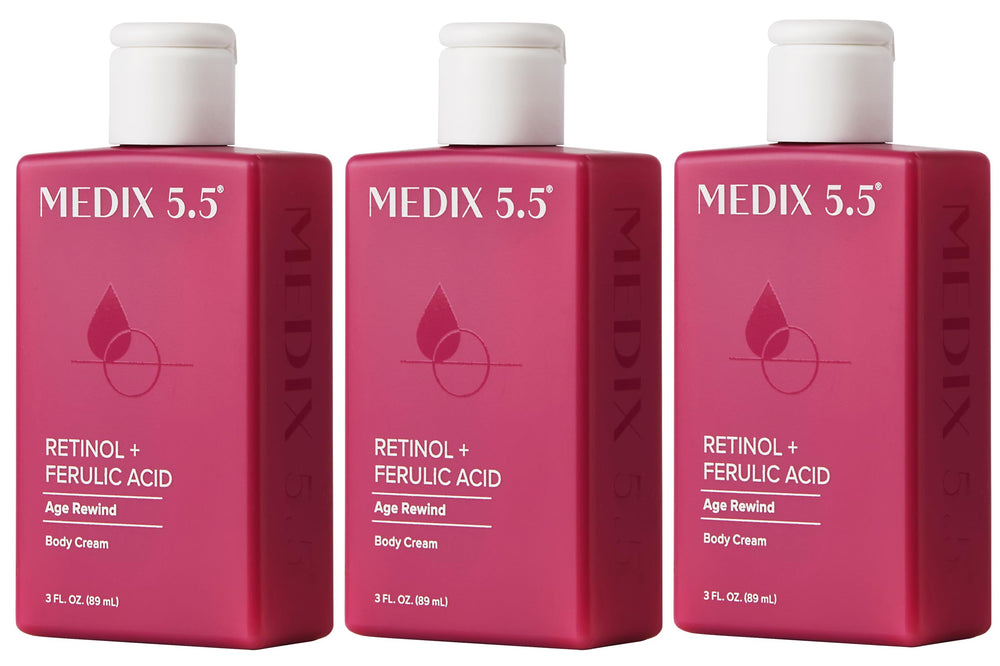 Medix 5.5 Lait corporel au rétinol pour peau crepee, raffermie.