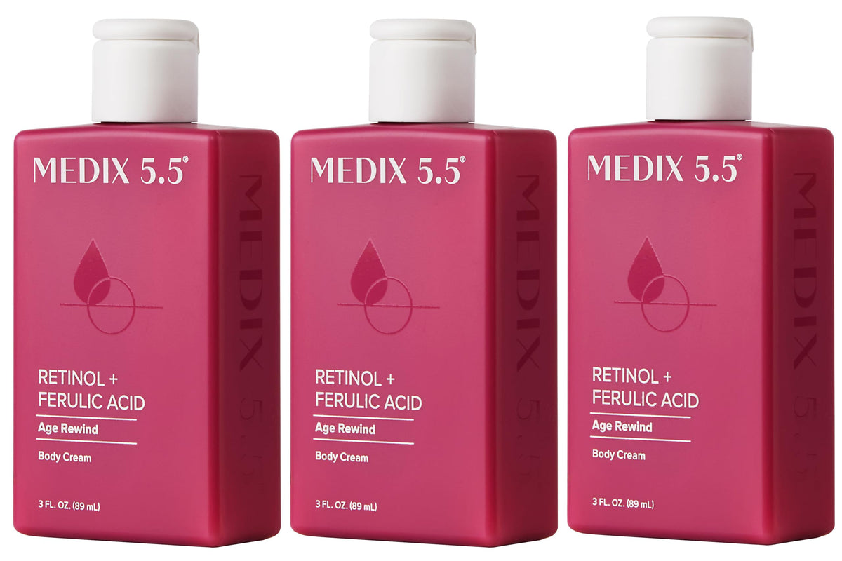 Medix 5.5 Lait corporel au rétinol pour peau crepee, raffermie.