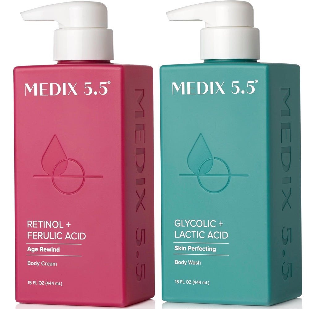 Medix 5.5 – lavage-visage-corps exfoliant AHA: peau plus nette et lisse