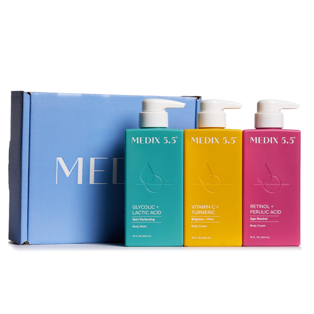 Medix 5.5 Smooth & Glow gel-douche exfoliant glycolique pour peau douce