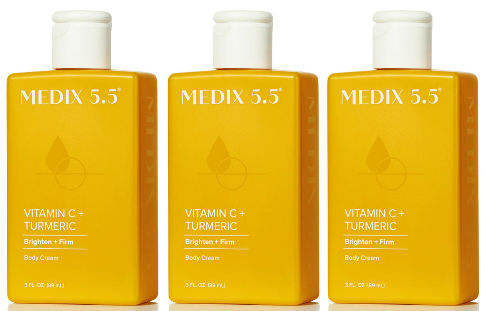 Medix 5.5 Vitamine C – crème visage et corps en bouteille, hydratation nourrissante.
