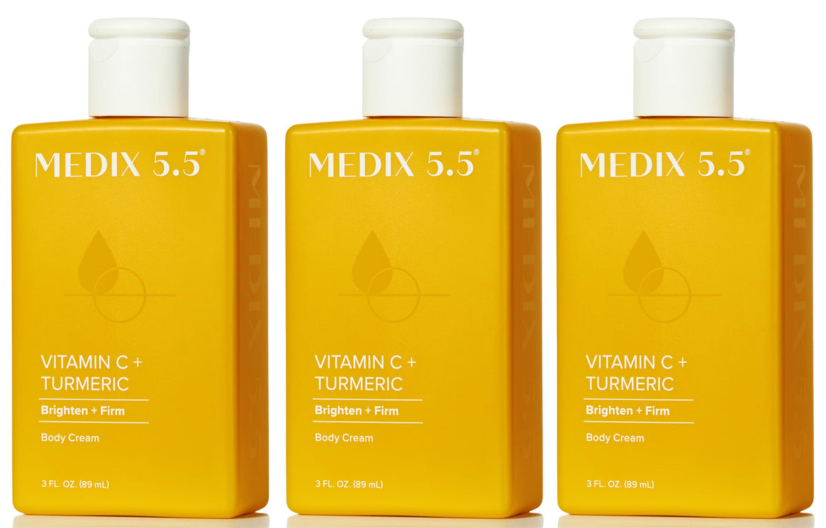 Medix 5.5 Vitamine C – crème visage et corps en bouteille, hydratation nourrissante.