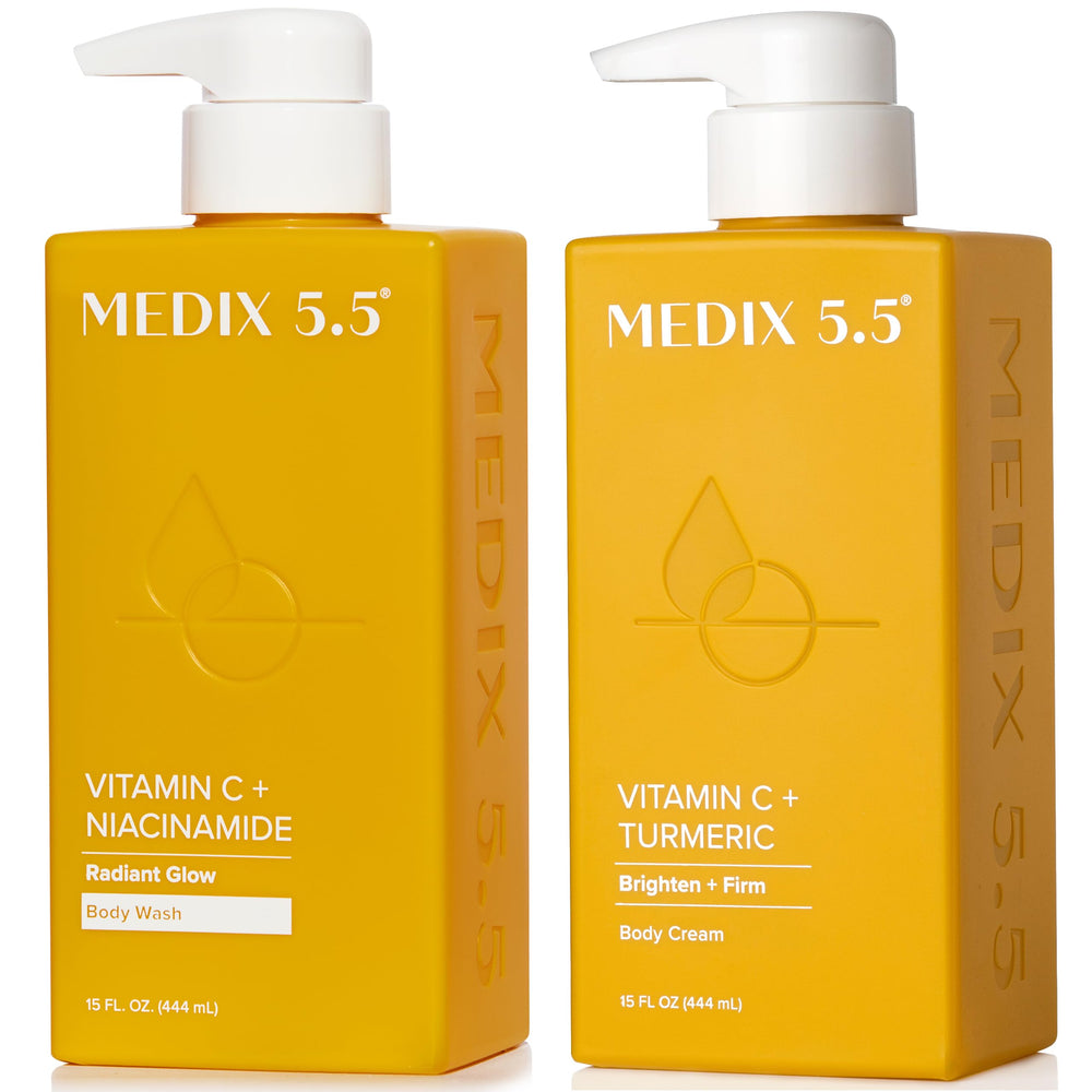 Medix 5.5 ensemble Vitamin C: packaging élégant prêt à démarrer la routine.