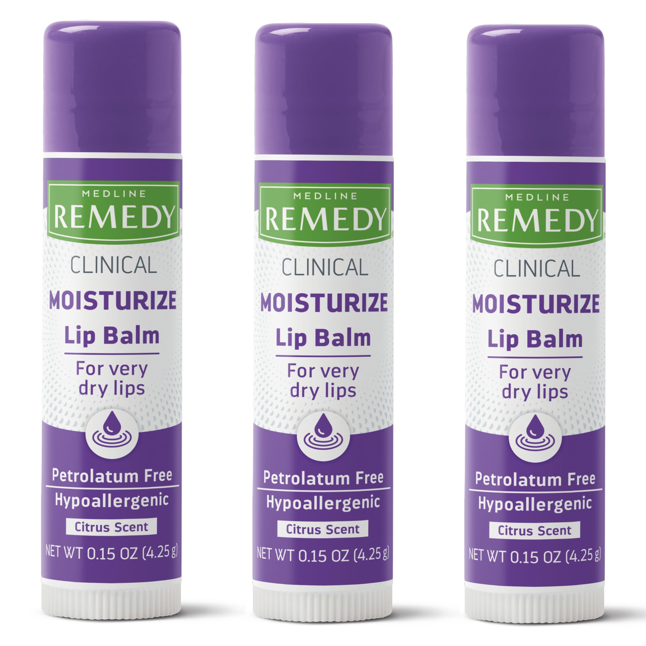 Medline Remedy baume-levres-clinical-citrus: hydratation durable et protection contre les éléments