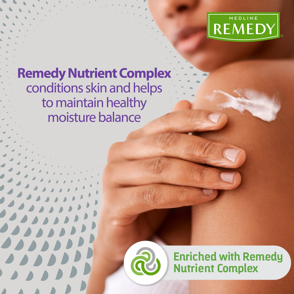 Medline Remedy application crème mains – soin ciblé pour mains sensibles et sèches.