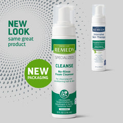 Medline Remedy, nettoyant moussant visage pour peau sensible, douceur assurée.