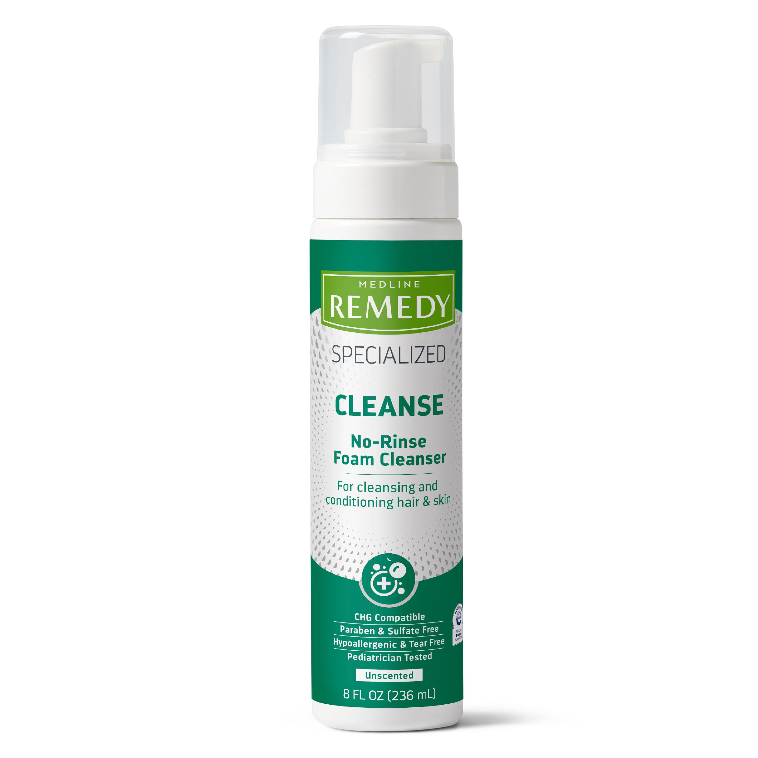 Medline Remedy, bouteille 8 oz, nettoyant sans rinage pratique pour routine rapide.
