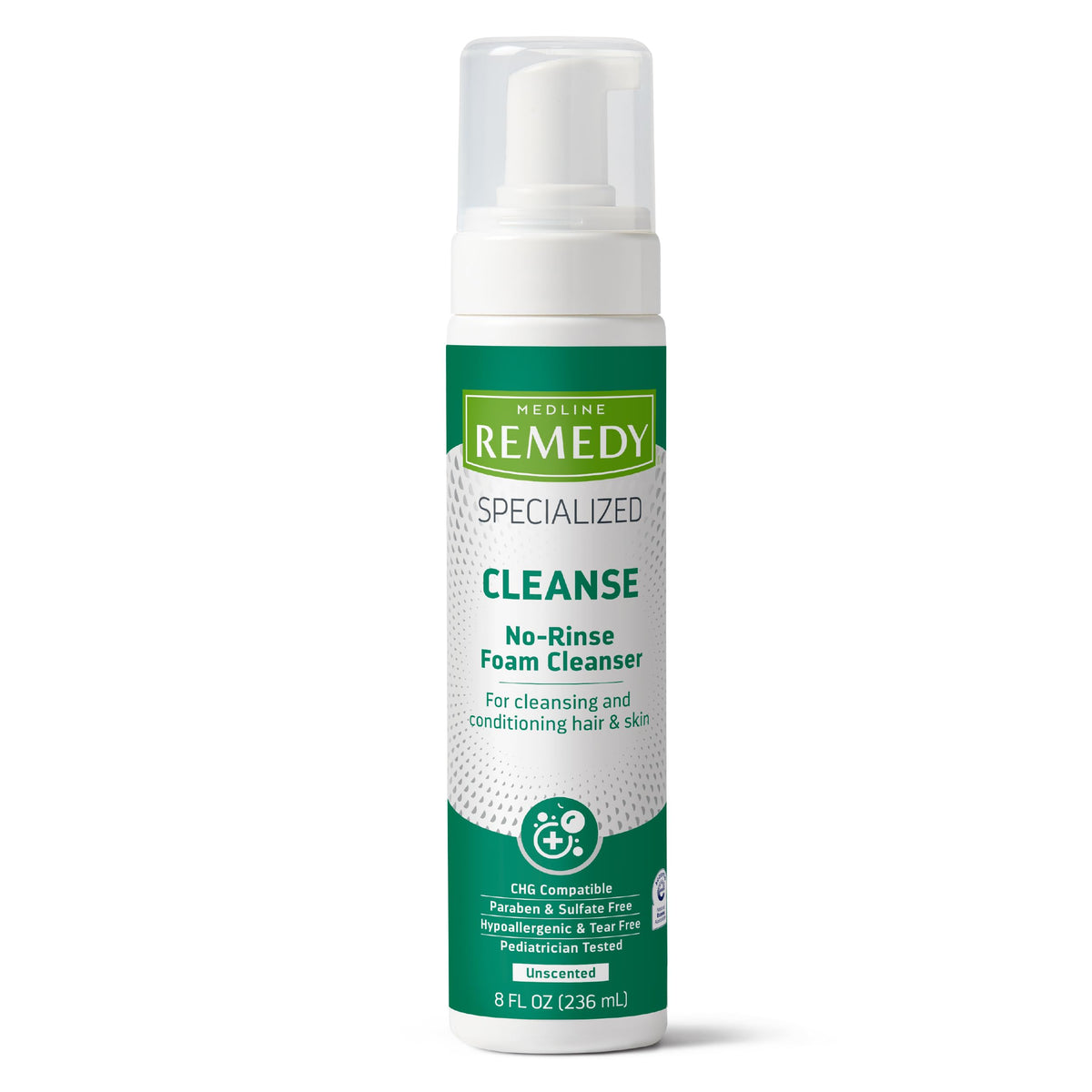 Medline Remedy, bouteille 8 oz, nettoyant sans rinage pratique pour routine rapide.