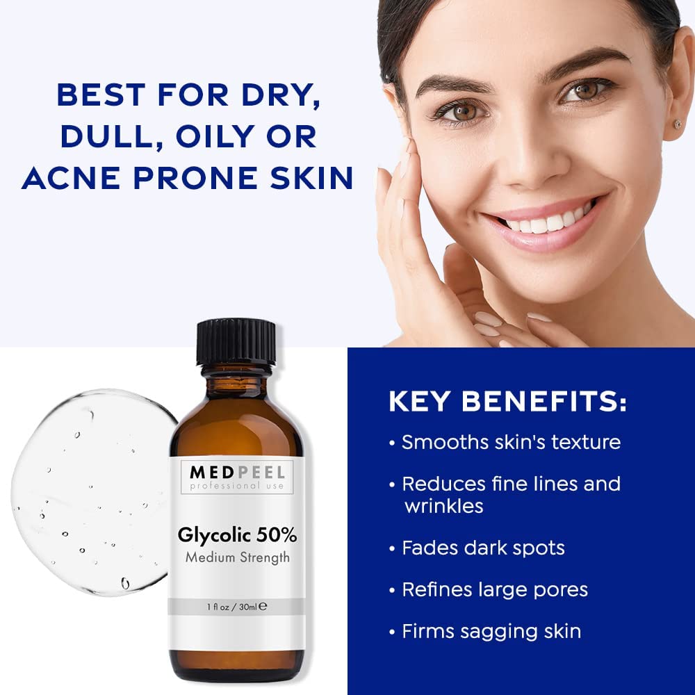 MedPeel Glycolic 50% - application visage, sensation contrôlée et précision lors de l'étalement.