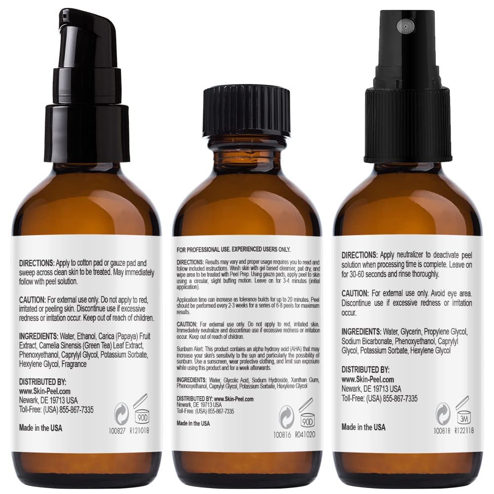 MedPeel Glycolic 50% - étape préparation, prépare la peau en douceur pour le peeling.