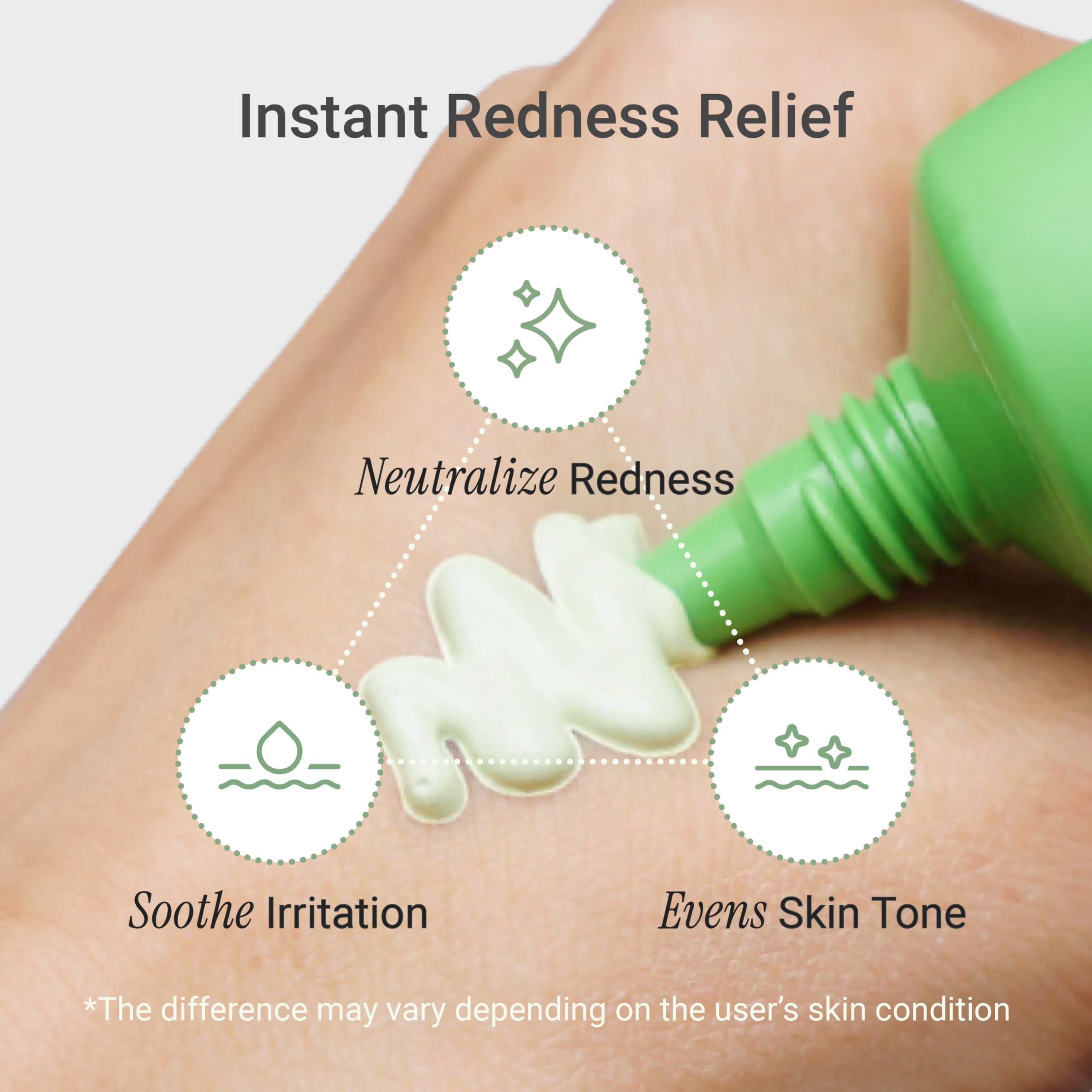 Meebak Cica Redness Solution Cream - applicateur précis pour une application ciblée.