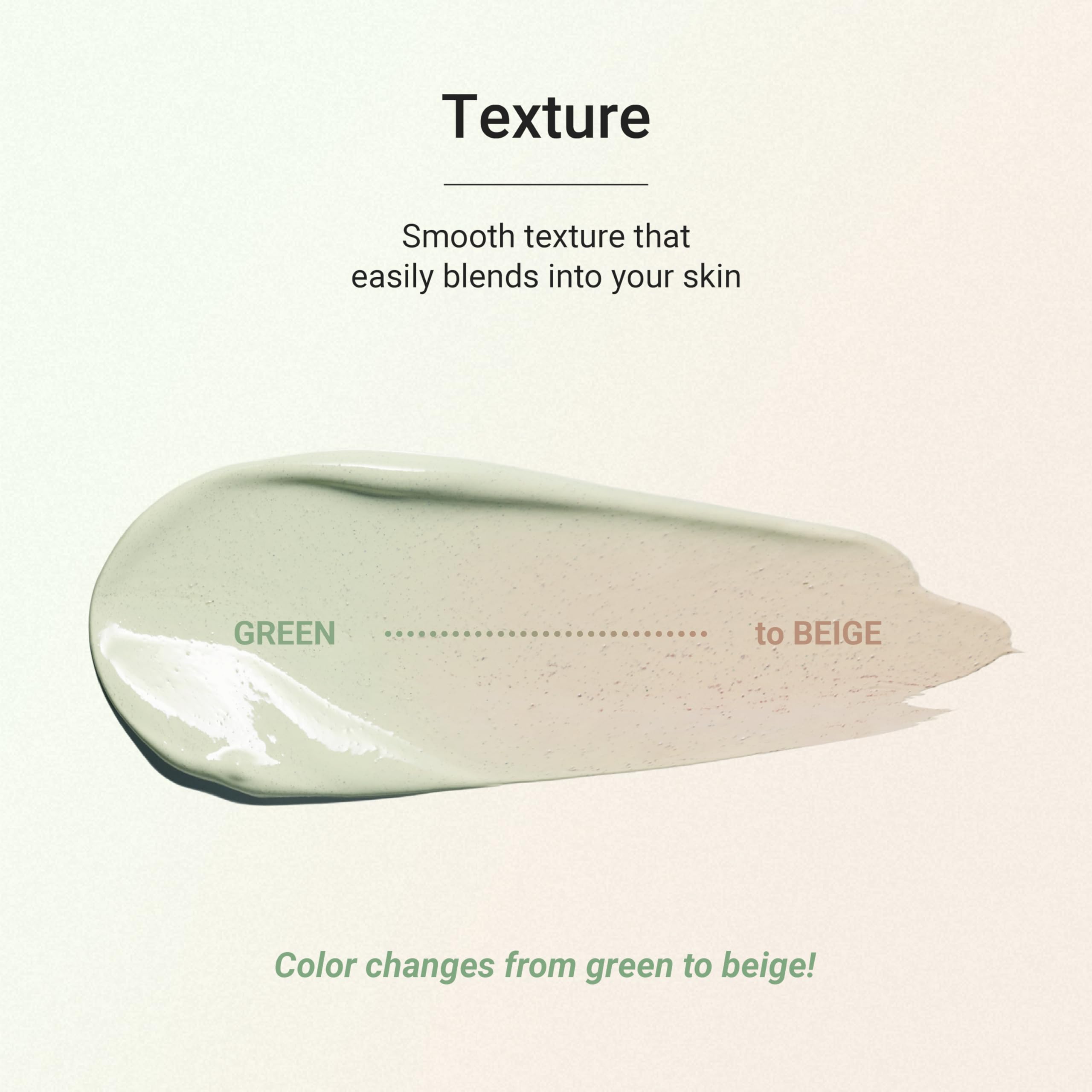 Meebak Cica Redness Solution Cream - texture légère prête à être utilisée comme base.