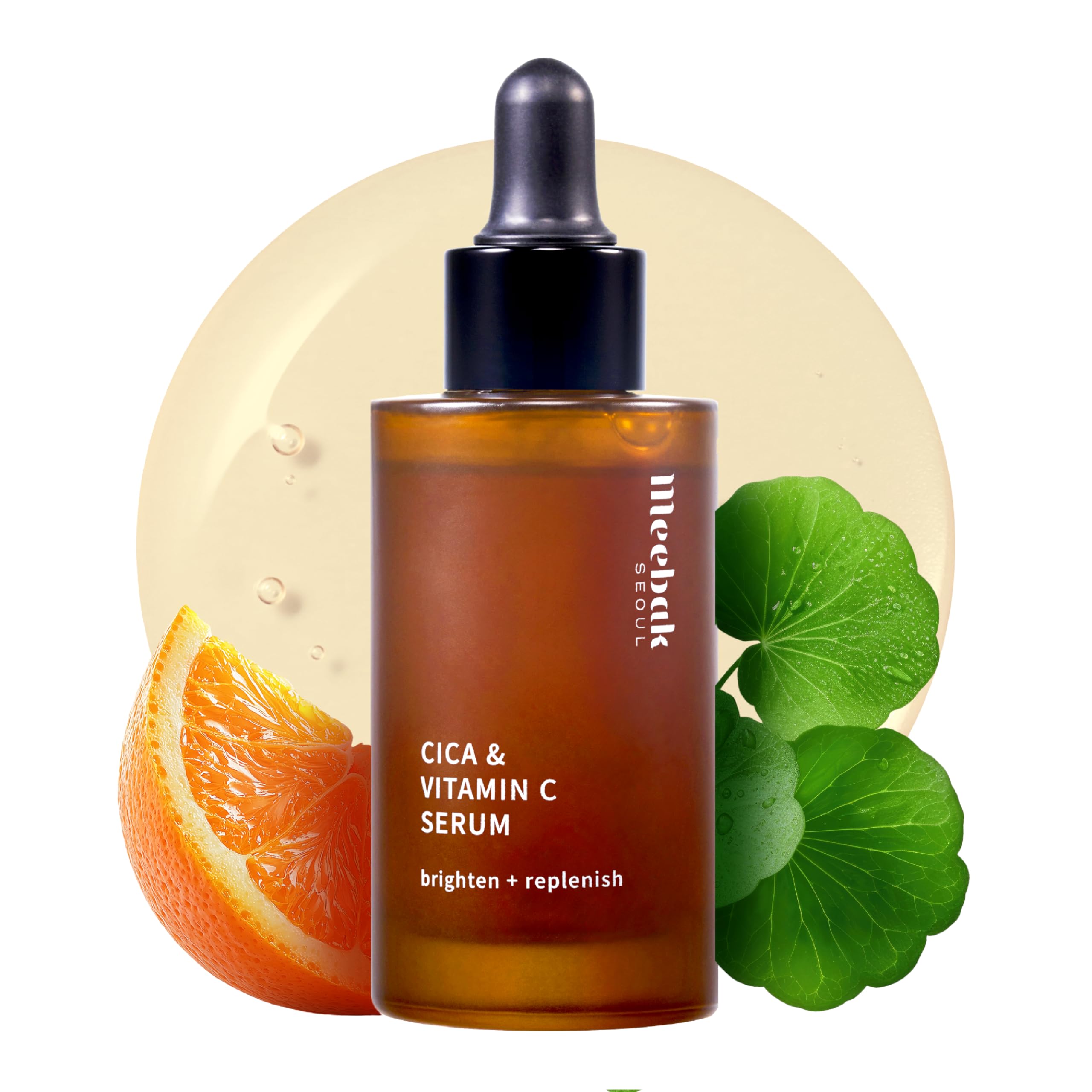 Meebak Sérum Vitamin C dans sa bouteille pour un teint éclatant