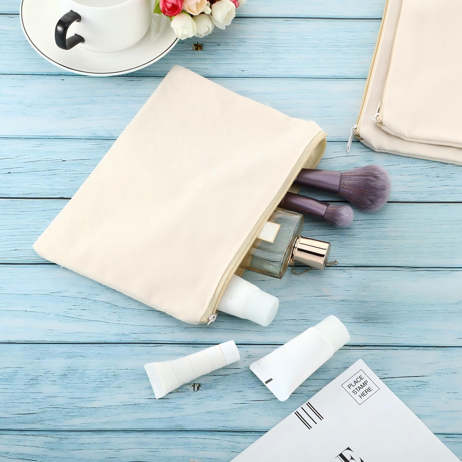 Pochette stationnaire multi-usage Meekoo en toile, solution d'organisation polyvalente
