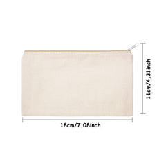Pochette toile avec fermeture éclair Meekoo vue rapprochée, pratique et sécurisée