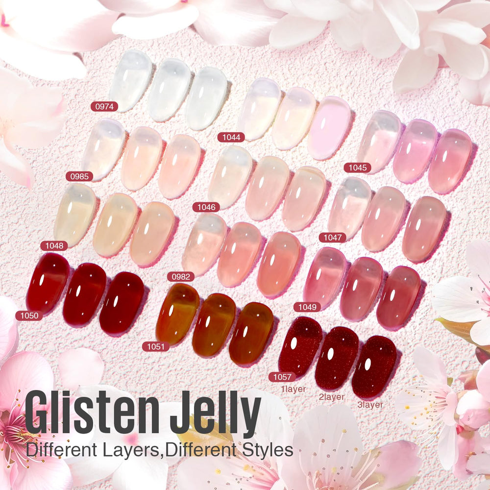 Échantillon nude MEFA Jelly Gel pour tester les teintes.
