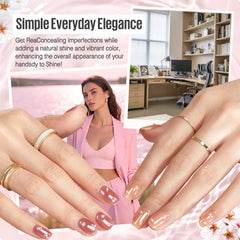 Vernis MEFA Jelly Gel milky white, fini translucide neutre.