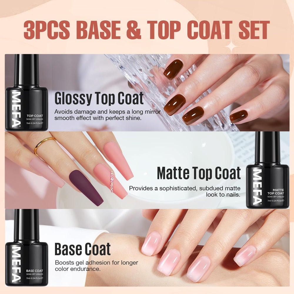 MEFA top coat mat 7ml, effet velouté et chic