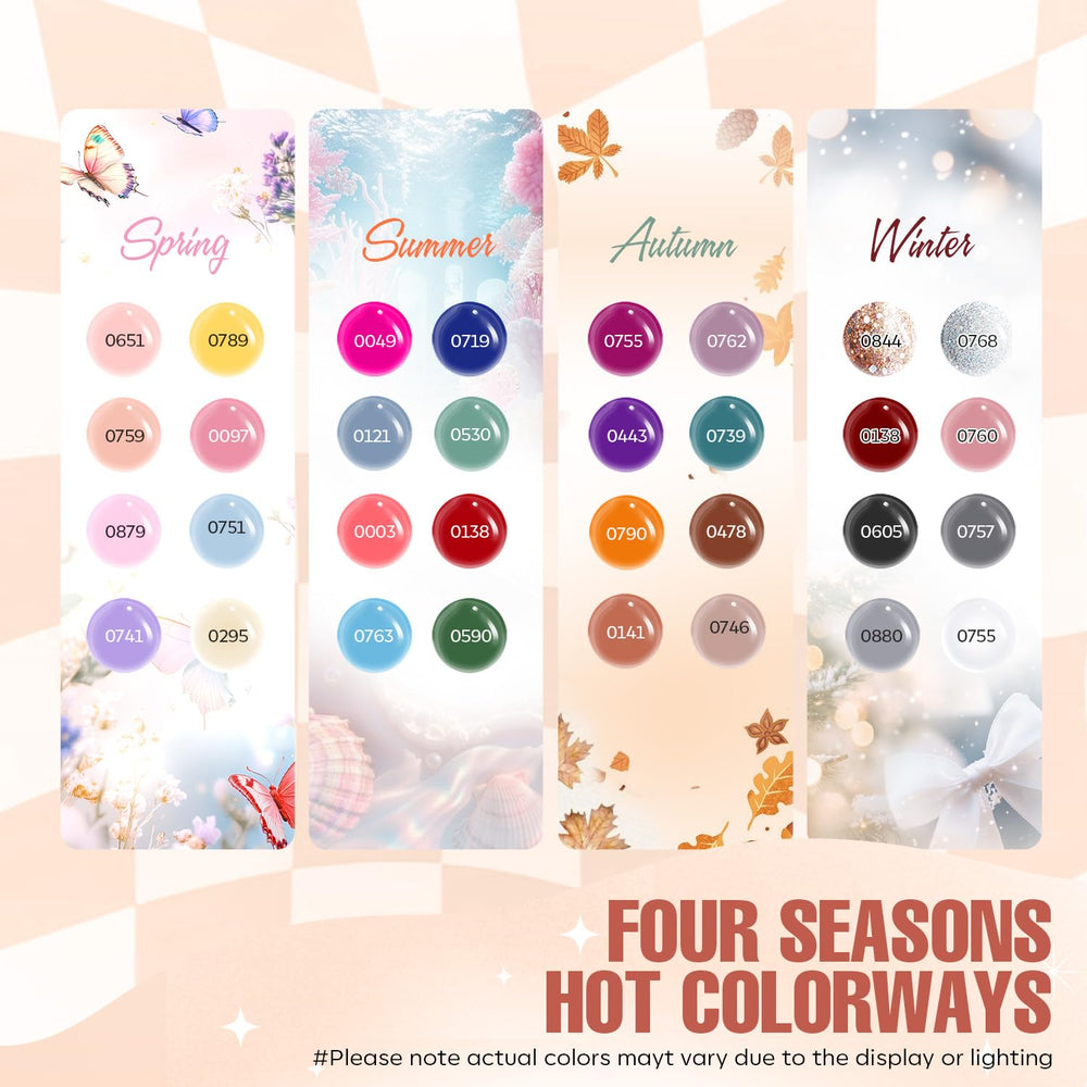 MEFA vernis gel 32 couleurs classiques pour une large palette