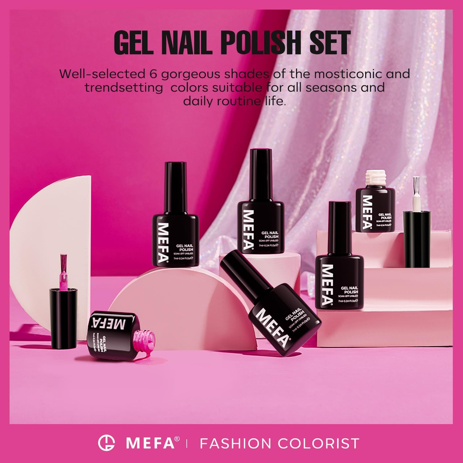 MEFA Vernis Gel Application Sans Bulles : texture auto-nivellante sans bavures.