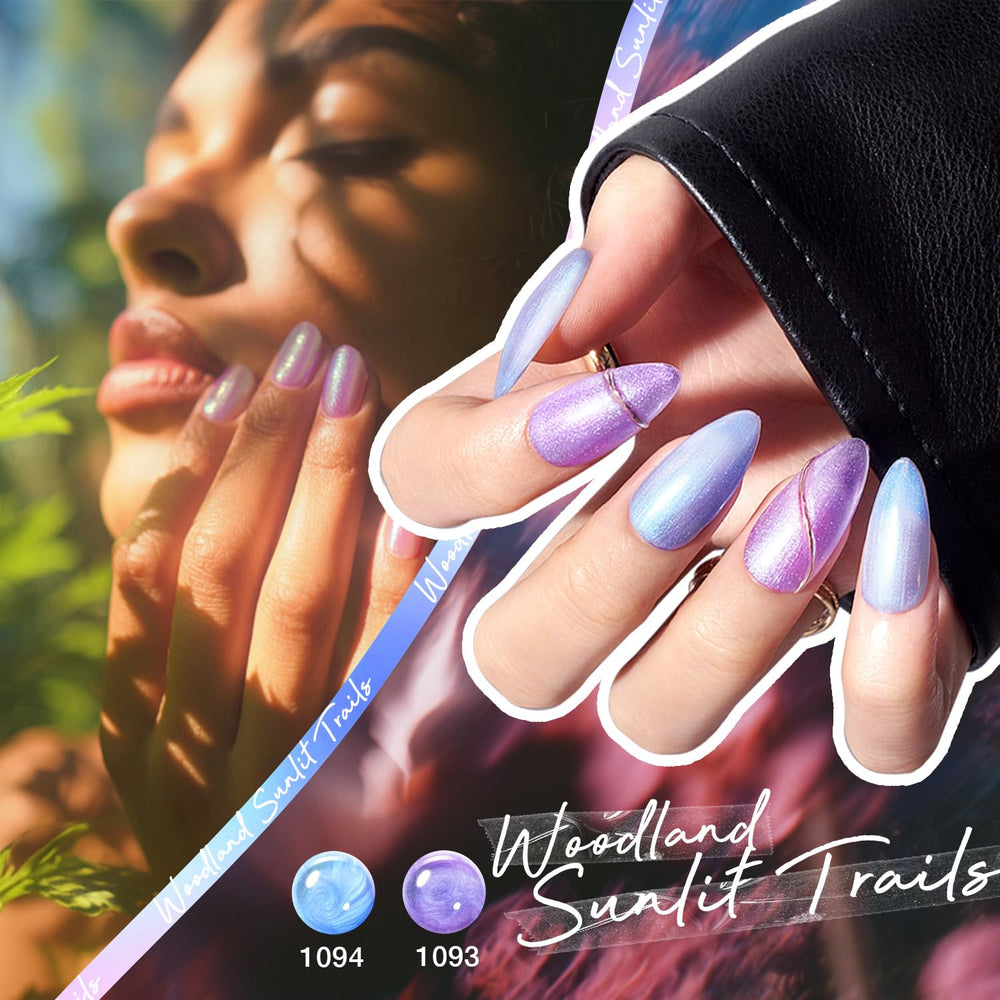 MEFA Vernis Gel Bleu Vert Chameleon – transitions multicolores pour un look rafraîchissant.