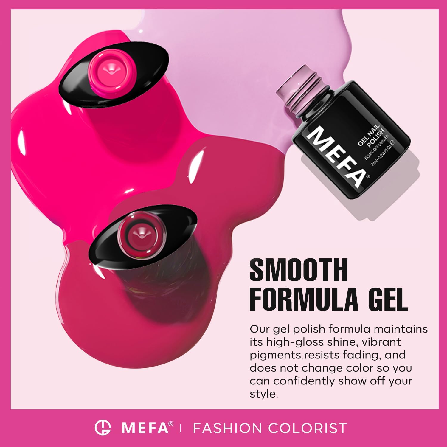 MEFA Vernis Gel Brillance Longue Durée : fini brillant qui tient plusieurs jours.
