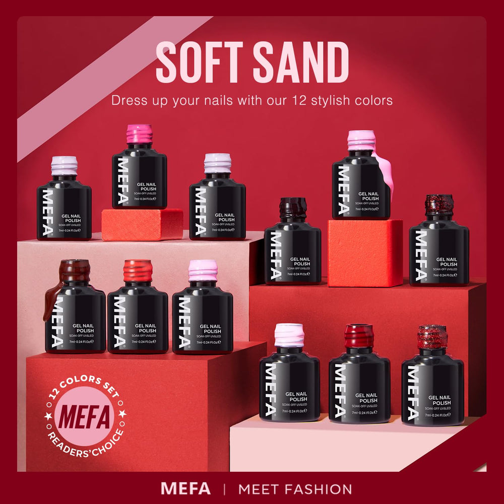 Vernis gel MEFA pinceau-brosse, facilité d'application.