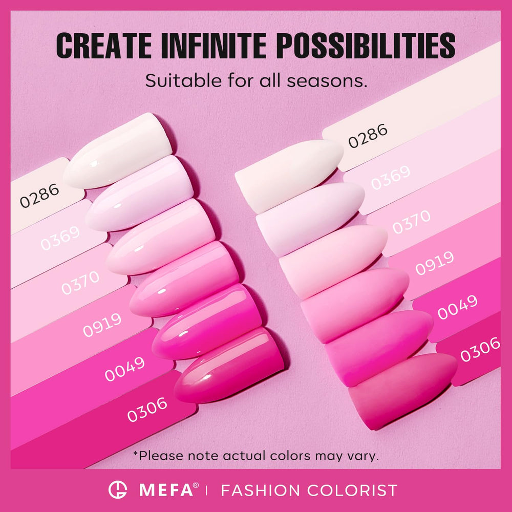 MEFA Vernis Gel Hot Pink : éclat intense pour des ongles remarquables.
