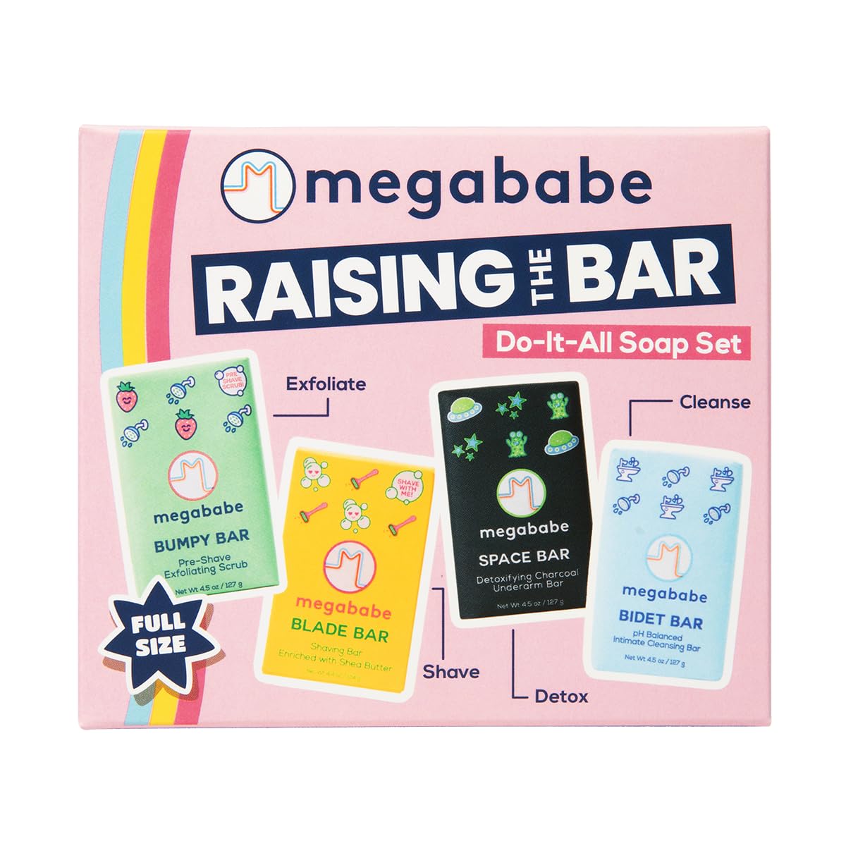 Megababe Bidet Bar: nettoyage en douceur, pH équilibré pour plus de confort quotidien.