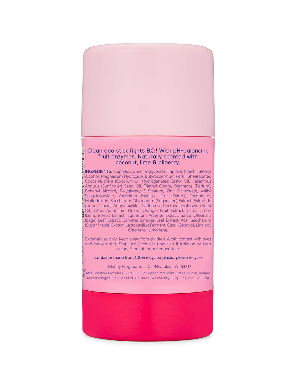 Megababe Smoothie Deo format compact et voyage pratique.