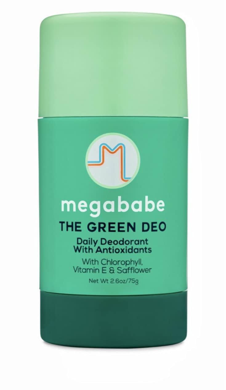 Megababe Daily Deodorant Green: déodorant naturel en sticks, parfum geranium citron, pour peaux sensibles