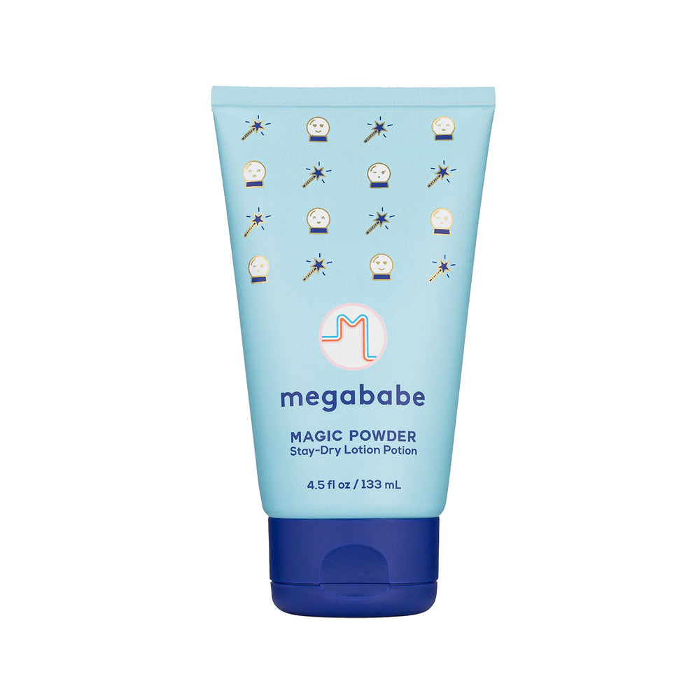 Megababe Lotion Absorbante Magique: bouteille prête à l’emploi, pour rester au sec.
