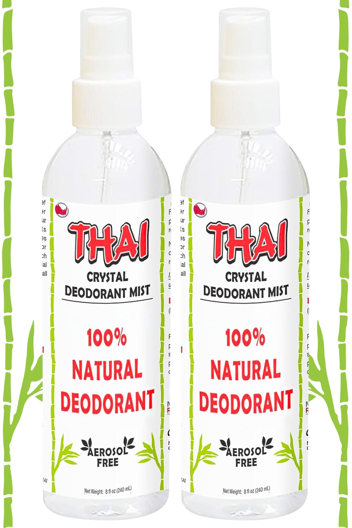 MegaRhino déodorant spray pierre naturelle 8oz, protection discrète et naturelle
