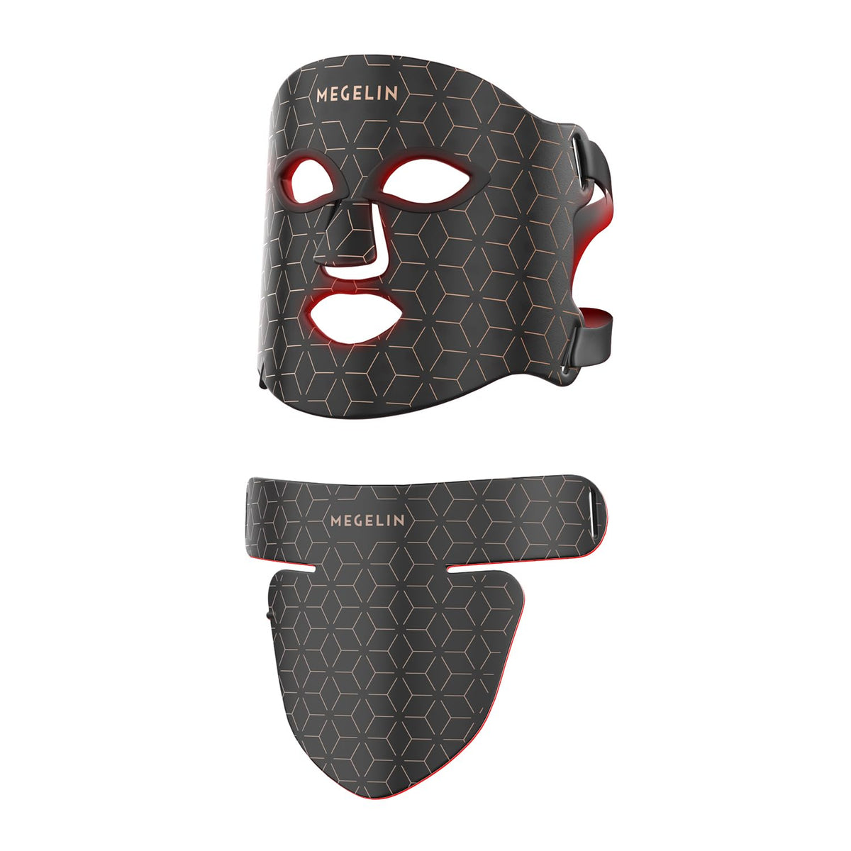 MEGELIN Masque LED Visage: thérapie lumineuse pour un teint éclatant.