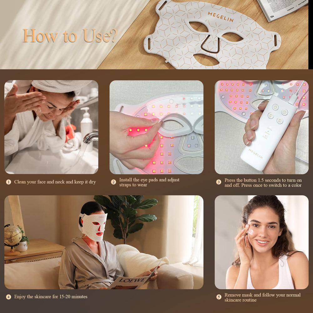 MEGELIN masque rechargeable sans piles jetables.