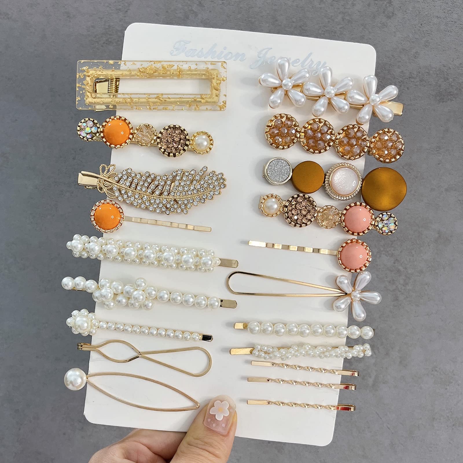 Barrettes Mehayi géométriques creuses, style moderne pour coiffures tendance.