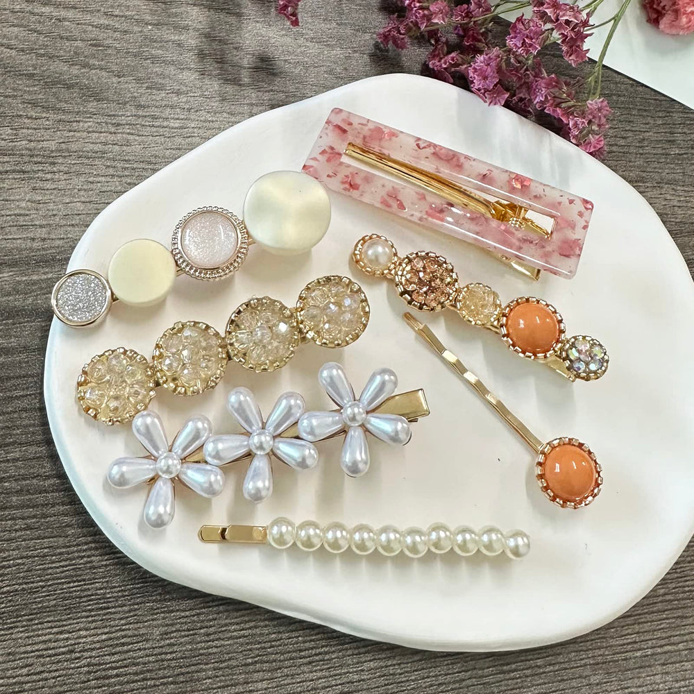 Mehayi barrettes géométriques creux, touche chic et légère