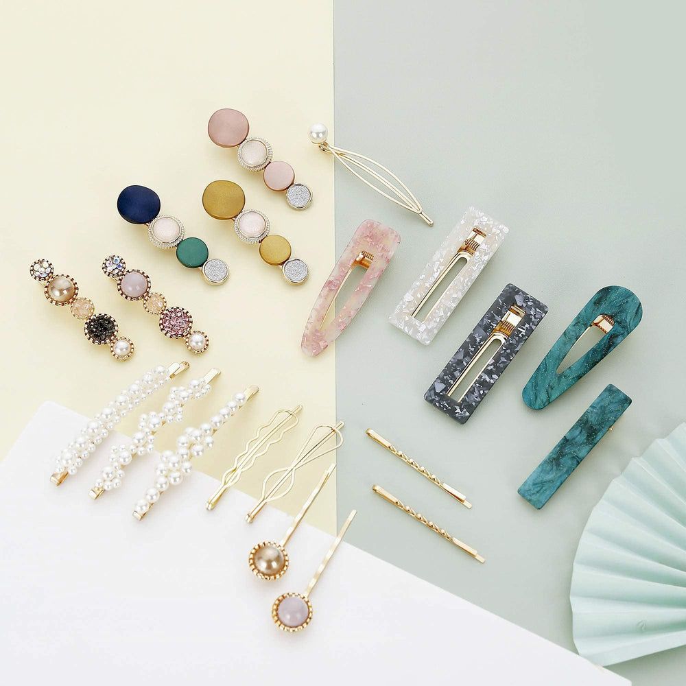Broches Mehayi dorées creuses, détail élégant pour coiffure chic