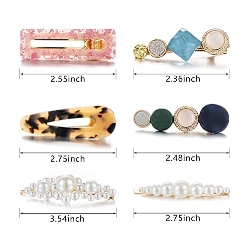 Mehayi barrettes métal et résine pour un style durable