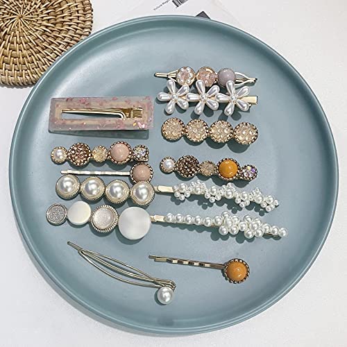 Mehayi broches cheveux perles classiques pour touche féminine