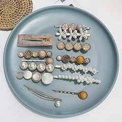 Mehayi broches cheveux perles classiques pour touche féminine