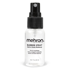 Mehron Barrier Spray — flacon, fixation longue durée pour le maquillage.