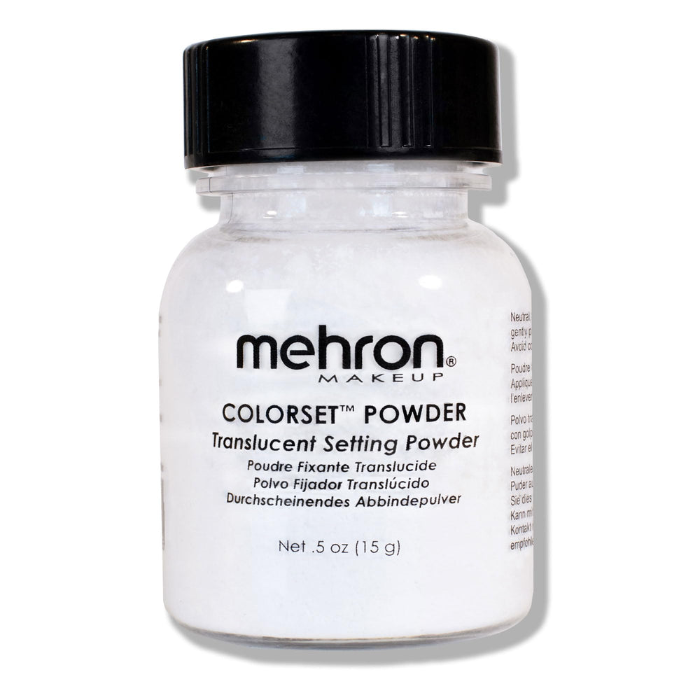 Mehron Colorset Poudre translucide, fixant le maquillage avec un fini mat