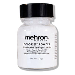 Mehron Colorset Poudre translucide, fixant le maquillage avec un fini mat