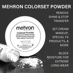 Mehron Colorset: usage pro en FX et tournage cinéma et théâtre.